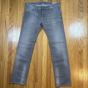 Diesel Jeans Men’s Size 34x32 Gray Safado Slim Straight Stretch Wash 0839N